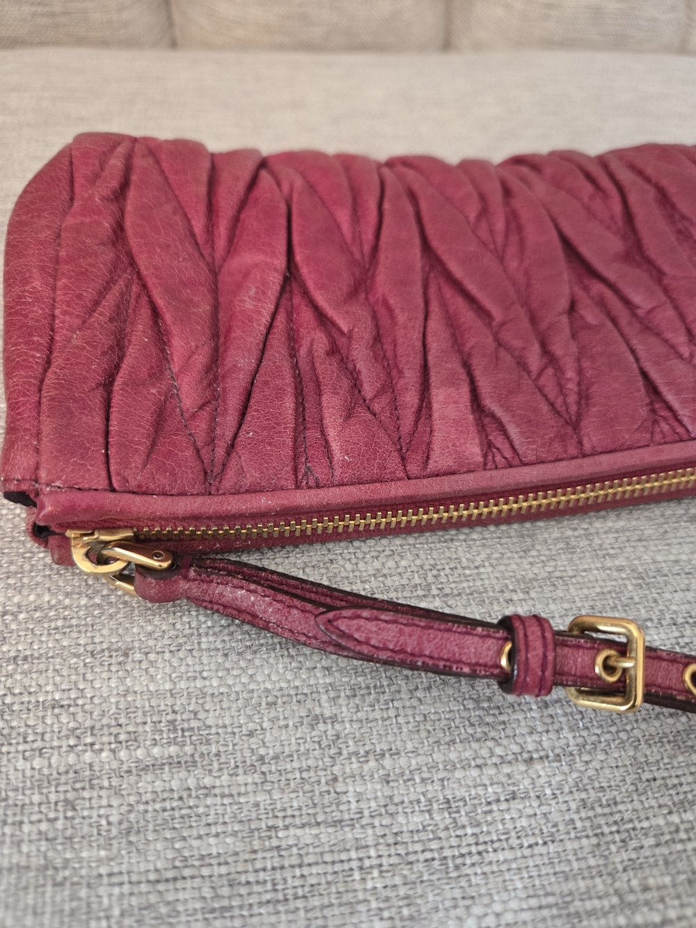 Miu miu clutch bag purse wallet miumiu vuitton chanel prada - Picture 7 of 12